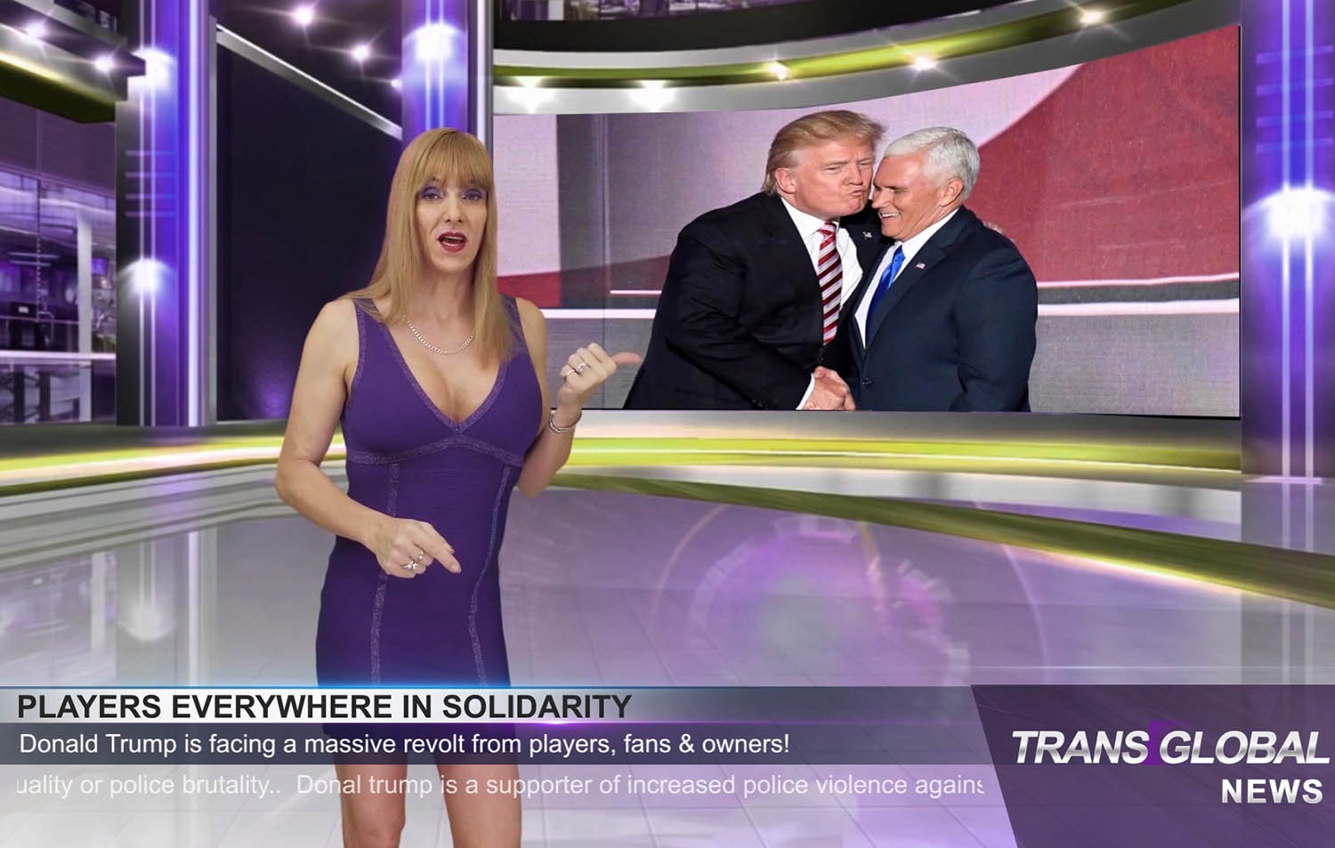 Shemale Alexis DVyne - Trans Global News EP4 Trump Tweets Starting WW3